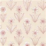 Little Greene 1950s Wallpaper Florette Pastille (171)