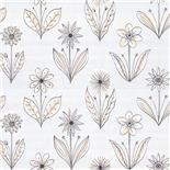 Little Greene 1950s Wallpaper Florette Soft Blue (170) Little Greene 1950s Wallpaper Florette Soft Blue (170)