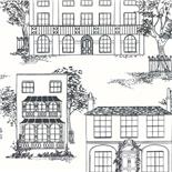 Little Greene 1950s Wallpaper Hampstead Ink (158)