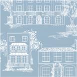 Little Greene 1950s Wallpaper Hampstead James Blue (162)