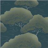 Little Greene Oriental Wallpaper Pines Blue Pine (132) - Archiefkleur Little Greene Oriental Wallpaper Pines Blue Pine (132) - Archiefkleur
