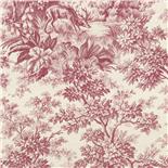 Little Greene Revolution Papers Stag Toile Burgundy (264)