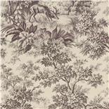 Little Greene Revolution Papers Stag Toile Chocolat (265)